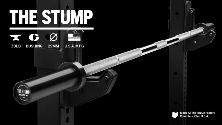 Rogue THE STUMP バーベルシャフト 30LB Rogue 29mm Stump Bar - Stainless / Black | Rogue Fitness